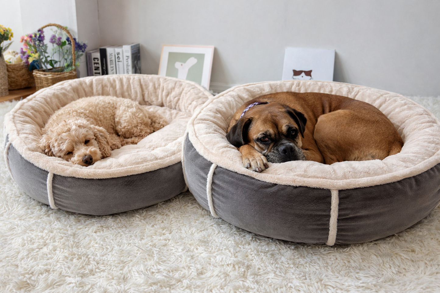 🐾 The Cozy Nest™ Dog Bed - Large 70cm