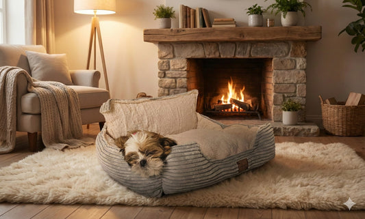 Pawsome Beds™ Orthopedic Corduroy Dog Sofa Bed